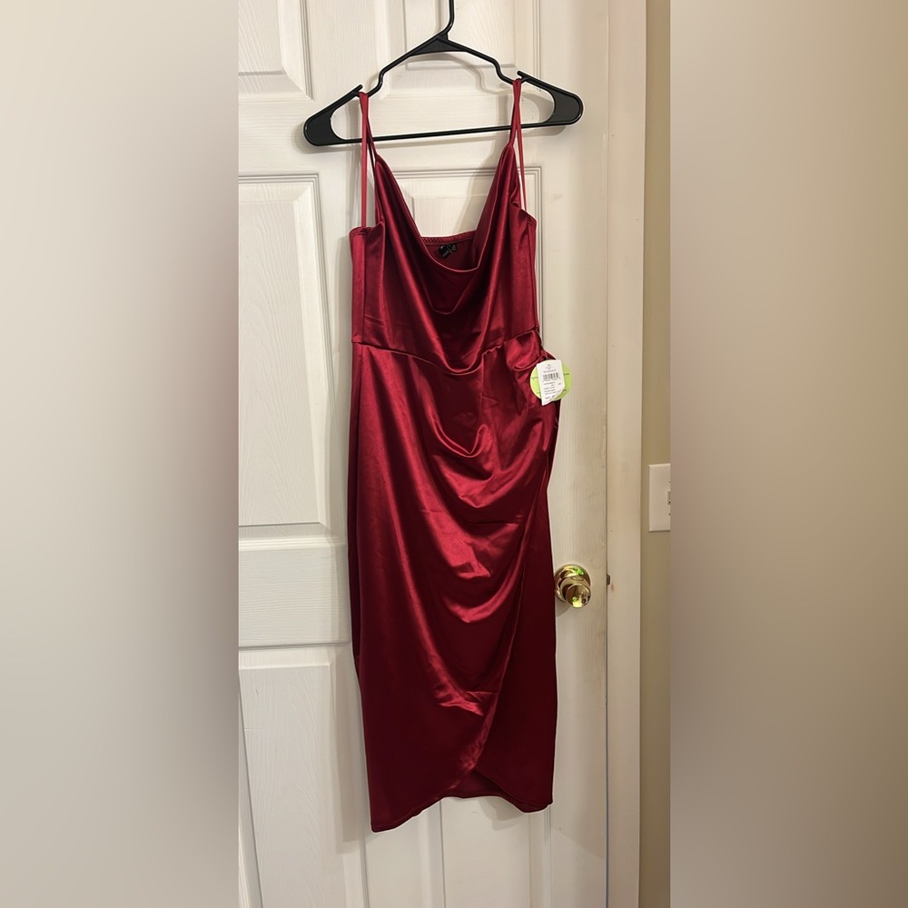Burgundy dress